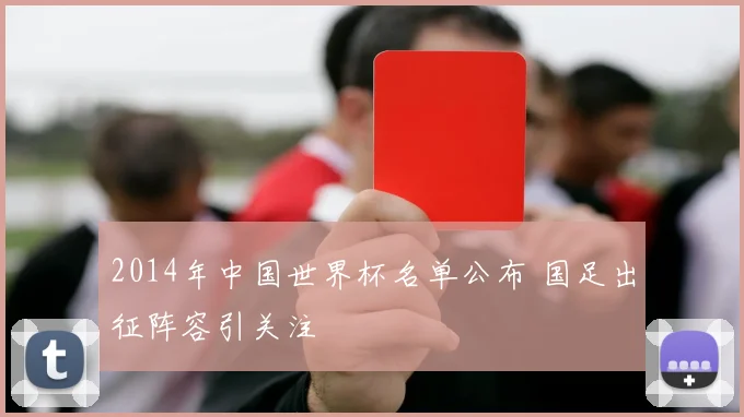 2014年中国世界杯名单公布 国足出征阵容引关注